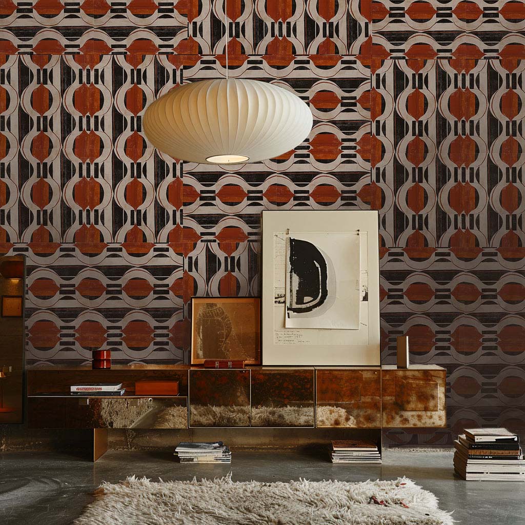 Feuille de papier peint n°6 - Sienna Terra