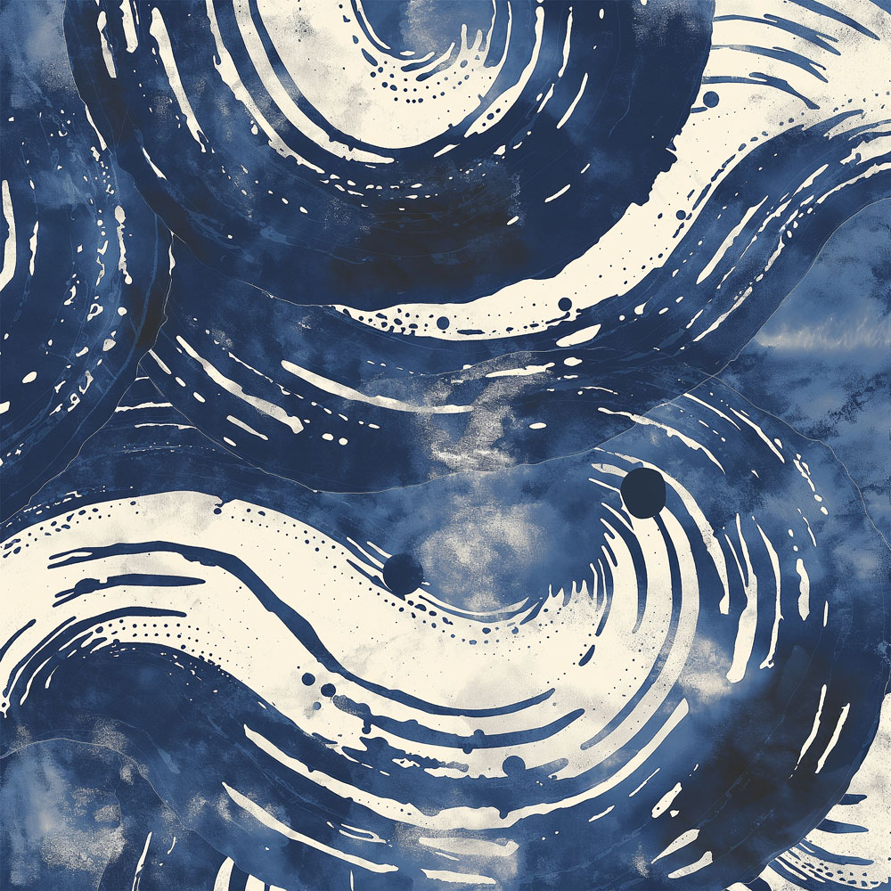 Feuille de papier peint n°16 - Nara Minuit