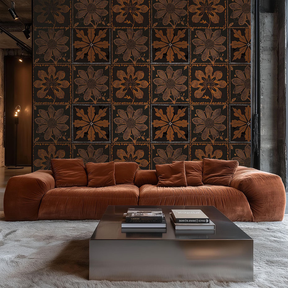 Coffret Patchwork n°2 de papier peint - Sienna Terra