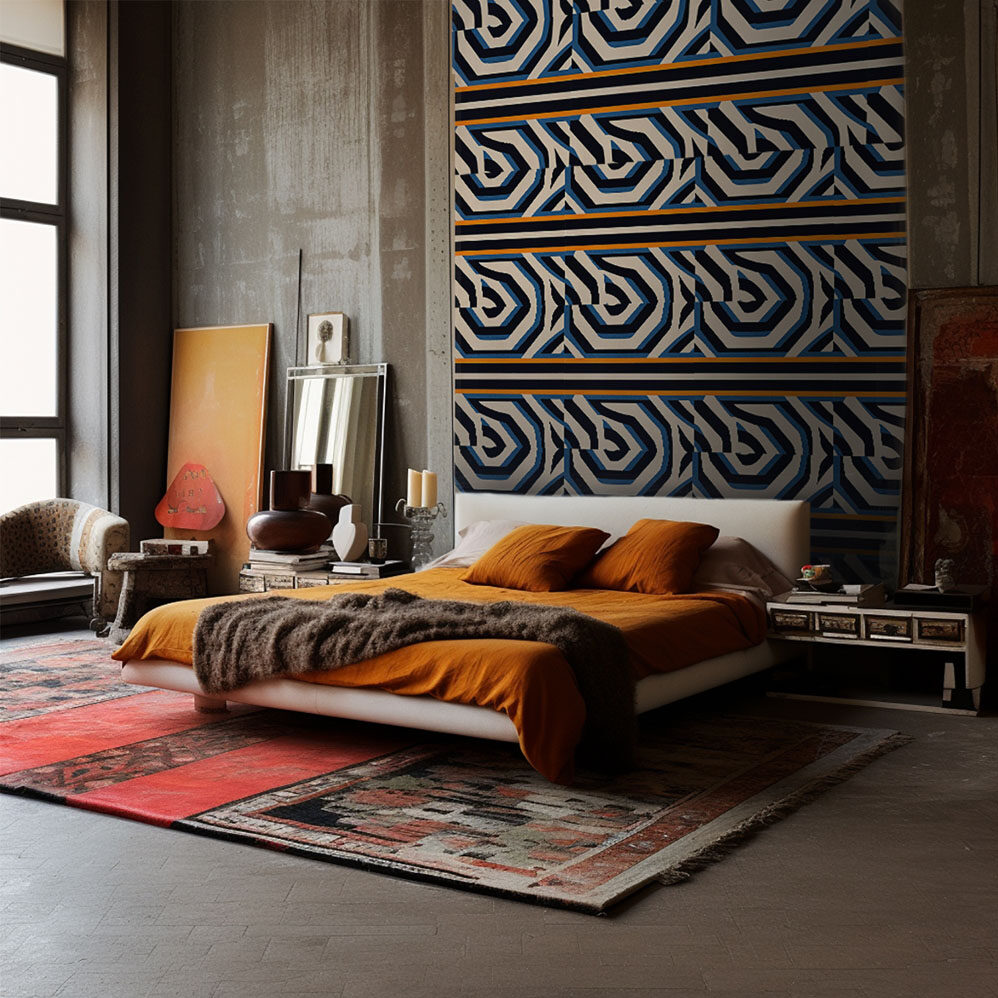 Feuille de papier peint n°3 - Frisco Psyche