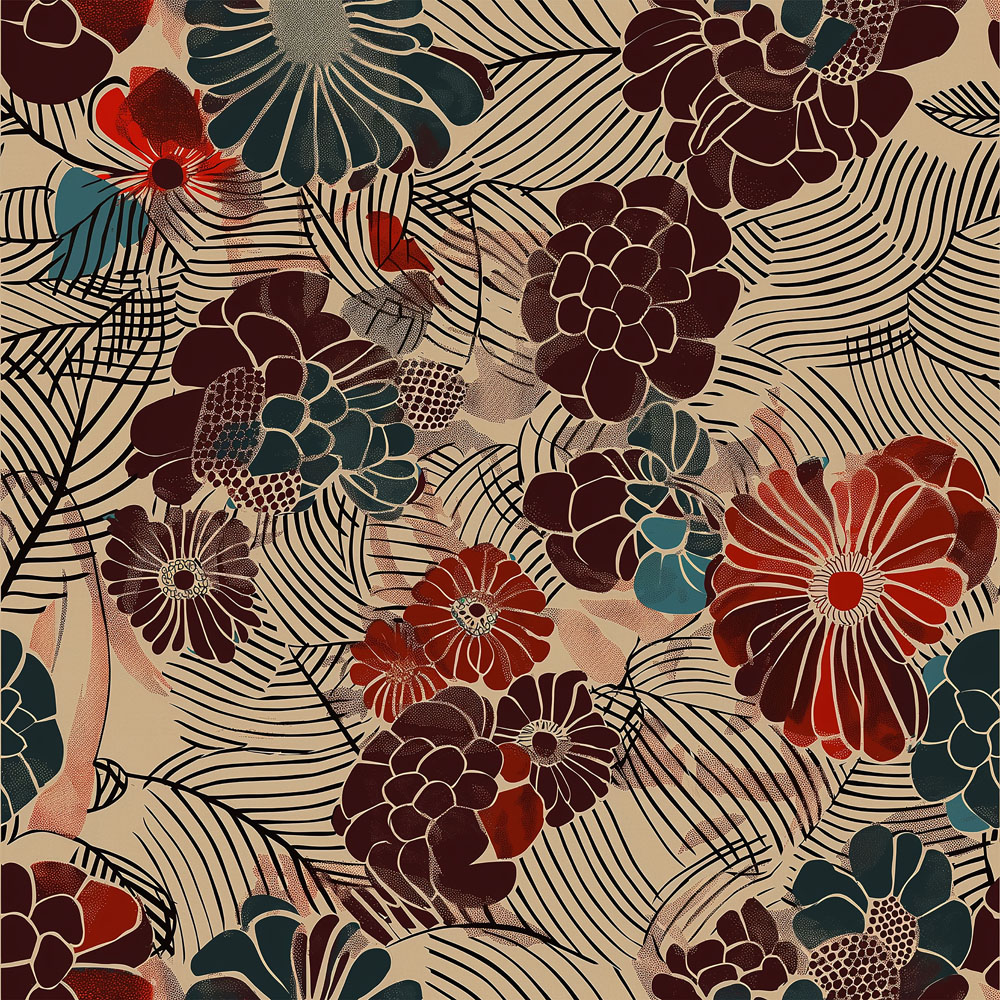 Feuille de  papier peint n°3 - Vienna Herbarium