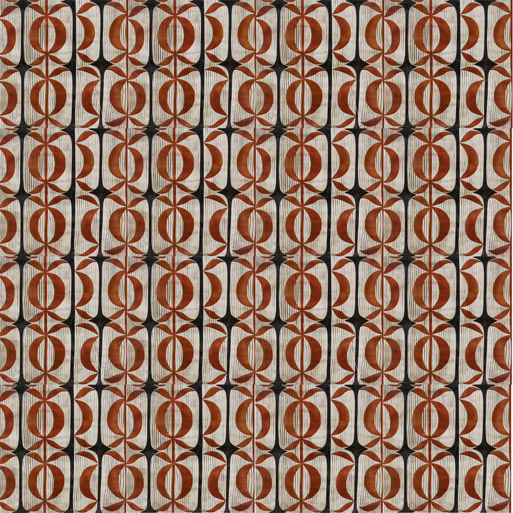 papier peint intissé de 48 x 48 cm, vendu par coffret de 16 feuilles pour couvrir 4 m2 en finition mate ou lessivable