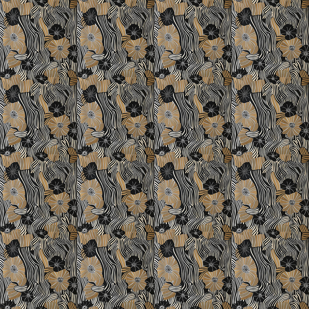 Papier peint intissé de 48 x 48 cm, vendu par coffret de 16 feuilles pour couvrir 4 m2 en finition mate ou lessivable