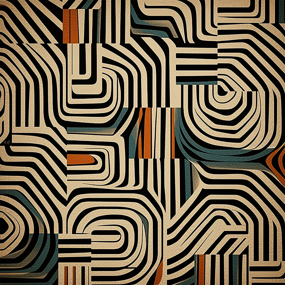 Feuille de papier peint n°8 - Frisco Psyche