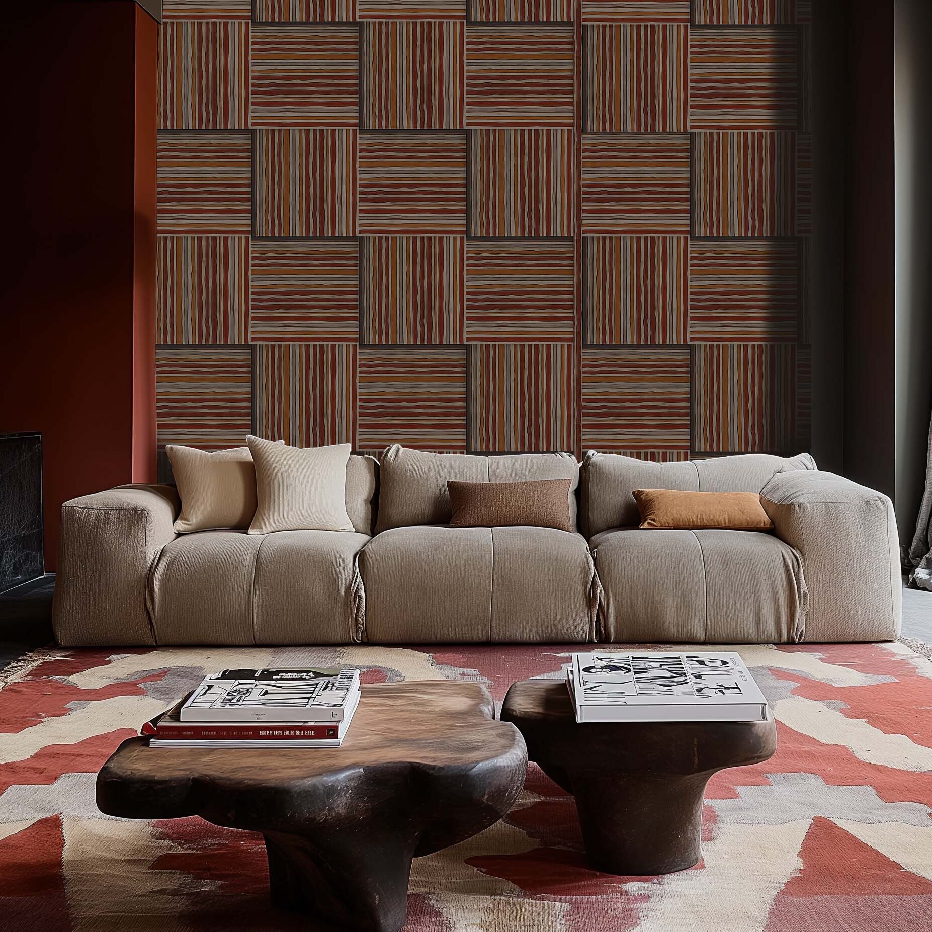 Feuille de papier peint n°8 - Sienna Terra