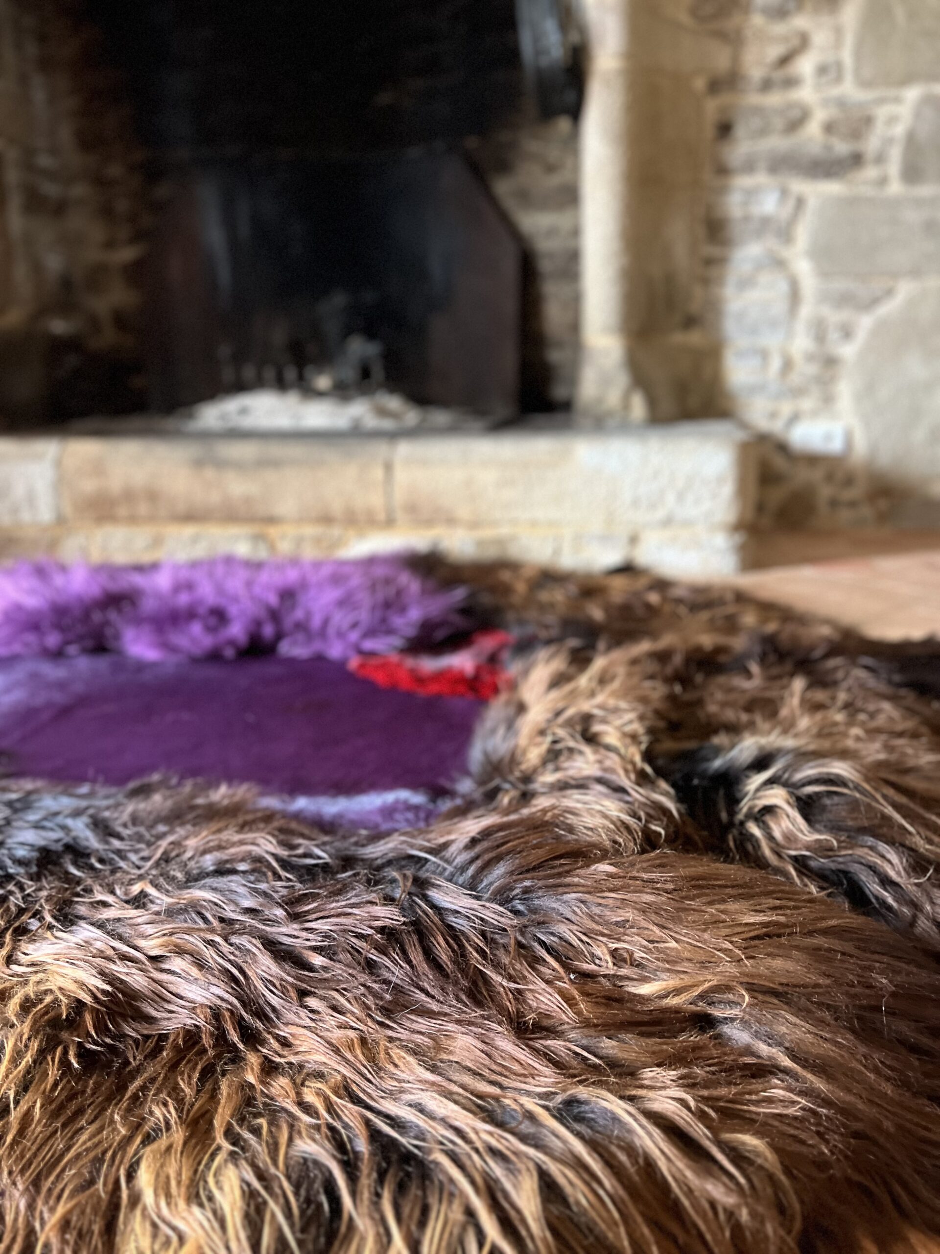 TAPIS FIRE HEARTS création de CARINE BOXY