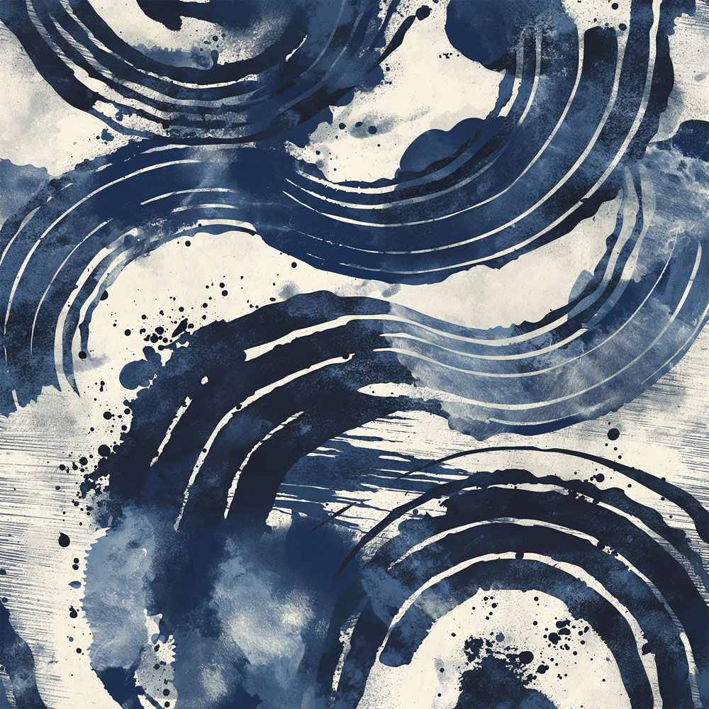 mise en scène des papiers peints collection Nara Minuit