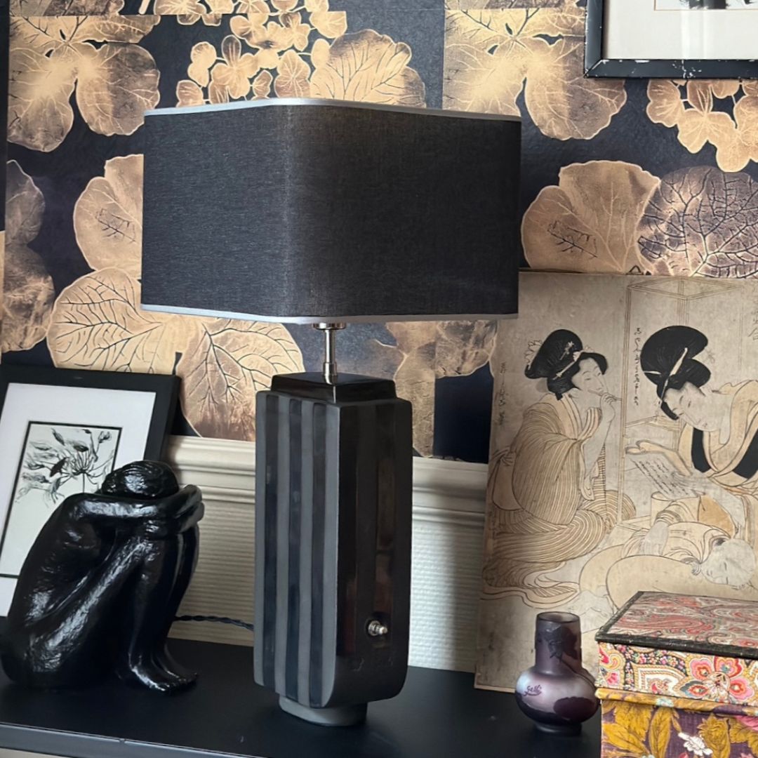 lampe Hepburn noir et chrome