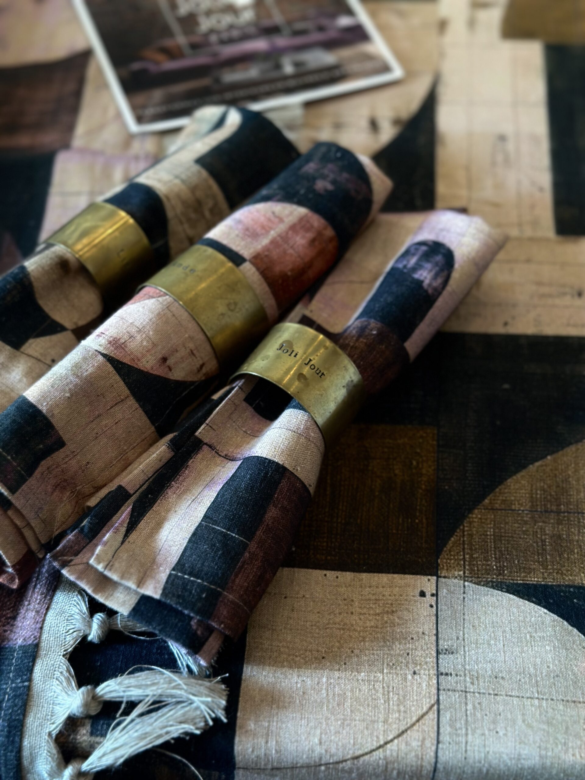 Serviette de table Dandy kaki