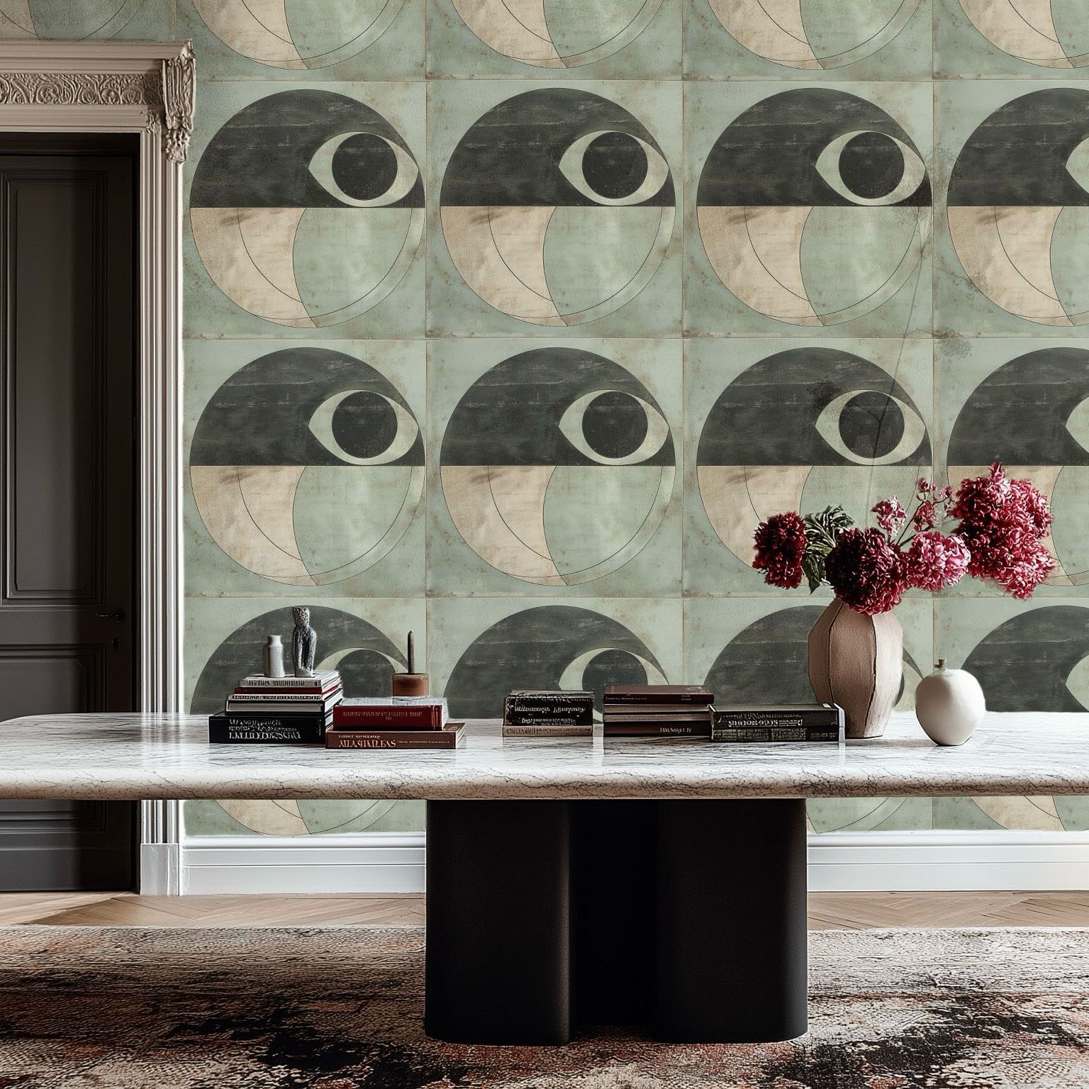 Sheet of wallpaper n°10 - Venice Céleste