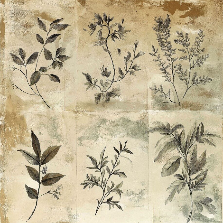 Feuille de papier Peint n°2 - Venice Céleste