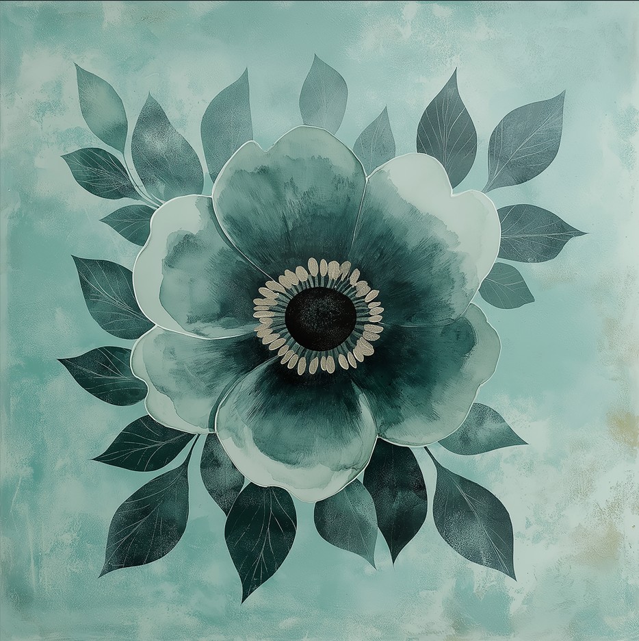 Feuille de papier Peint n°4 - Venice Céleste