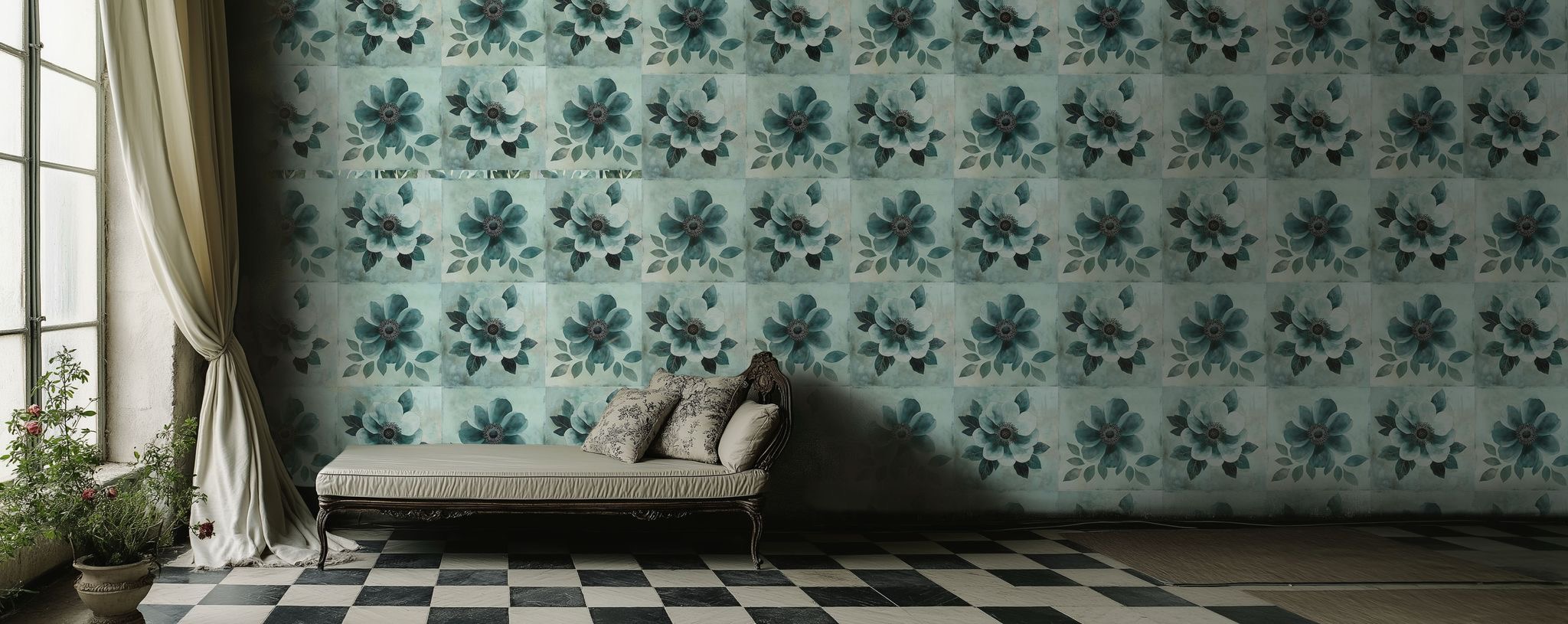 Sheet of wallpaper n°5 - Venice Céleste