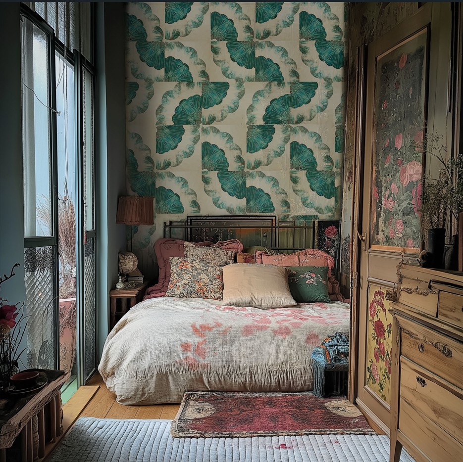 Feuille de papier Peint n°9 - Venice Céleste