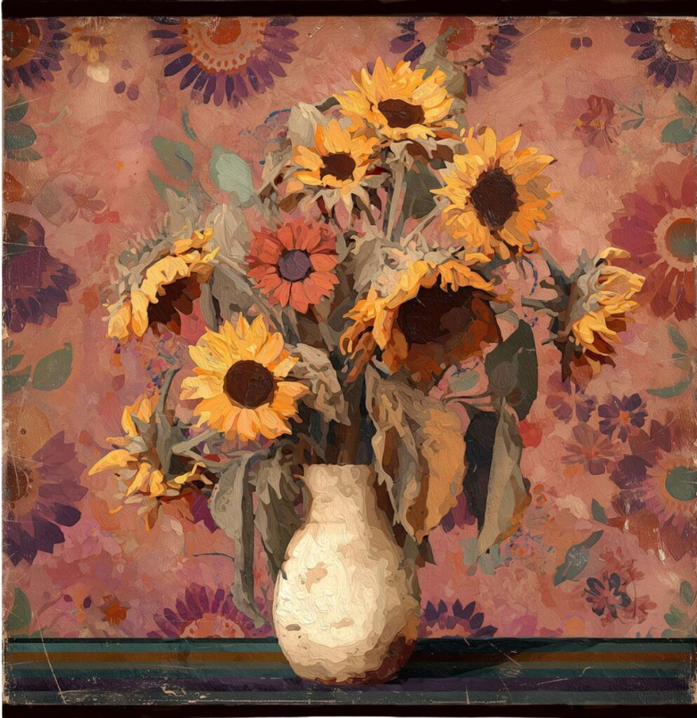 Toile vagabonde n°4 : Les tournesols